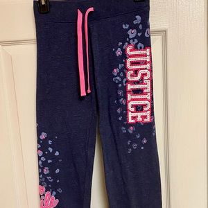 🌺 5/$25 Justice size 8 black sweatpants